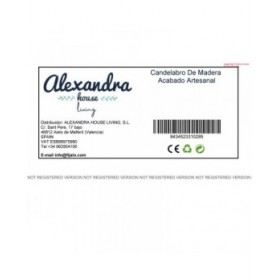 Candelabro Alexandra House Living Legno Riciclato 27 x 11 x 27 cm