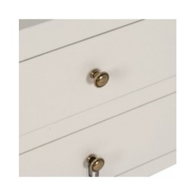 Comodino ORIENT Bianco Legno di abete Legno MDF 45 x 30 x 66 cm
