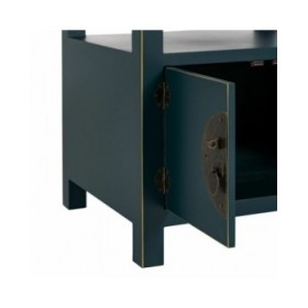 Comodino ORIENTE Azzurro Legno MDF 50 x 40 x 66 cm