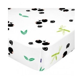 Lenzuolo con angoli HappyFriday MOSHI MOSHI Bianco Multicolore 70 x 140 x 14 cm Panda