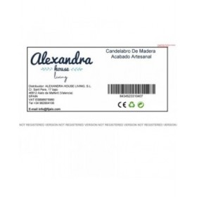 Candelabro Alexandra House Living Legno Riciclato 27 x 20 x 28 cm