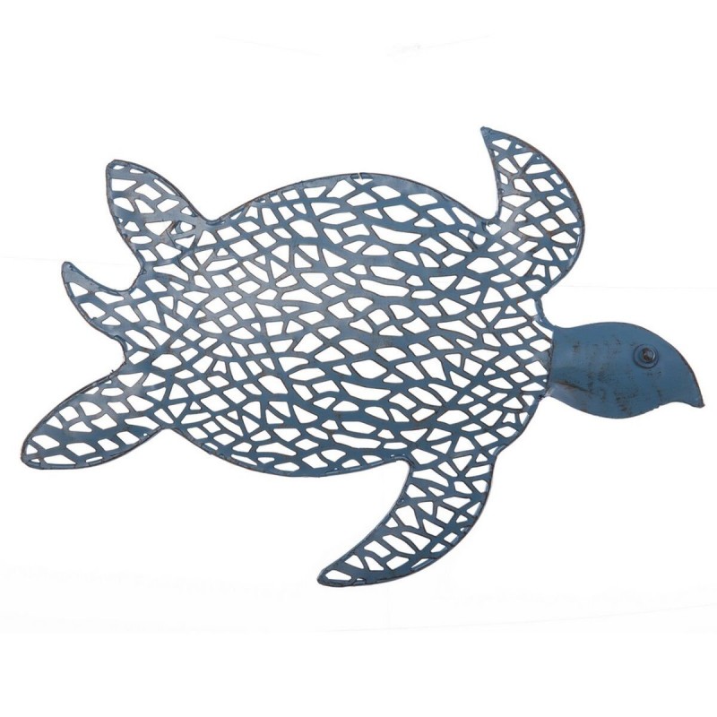 Quadro Tartaruga 35,56 x 3,18 x 26,67 cm Azzurro Metallo