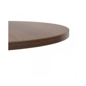 Tavolo Nero Naturale Legno MDF 60 x 60 x 75 cm