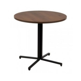 Tavolo Nero Naturale Legno MDF 80 x 80 x 75 cm