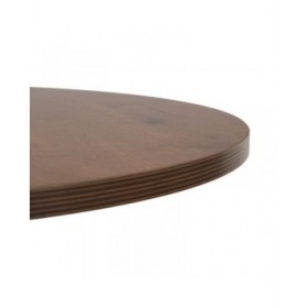 Tavolo Nero Naturale Legno MDF 80 x 80 x 75 cm