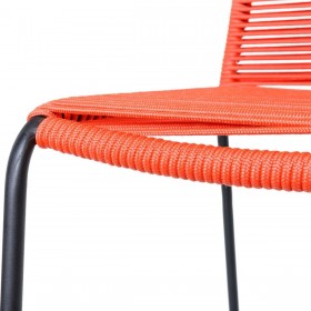 Sedia da giardino Antea 57 x 61 x 90 cm Rosso Corda