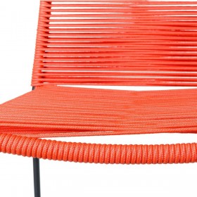 Sedia da giardino Antea 57 x 61 x 90 cm Rosso Corda
