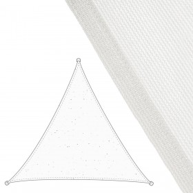 Vele parasole Tenda 3,5 x 3,5 m Bianco Polietilene 350 x 350 x 0,5 cm