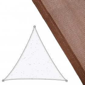 Vele parasole Tenda 3,5 x 3,5 m Cioccolato Polietilene 350 x 350 x 0,5 cm