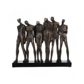 Scultura Rame Resina 40 x 10,5 x 34 cm