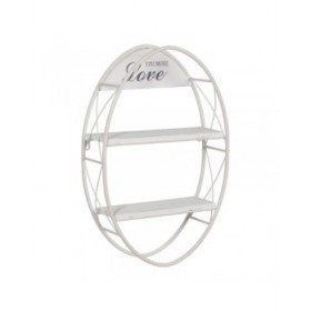 Scaffale Bianco Ferro 40 x 13,5 x 60 cm