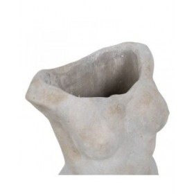 Vaso Grigio Cemento Busto 19 x 13,5 x 27 cm