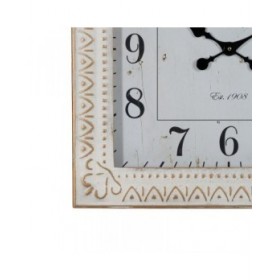 Orologio da Parete Bianco Ferro 60 x 60 x 6,5 cm