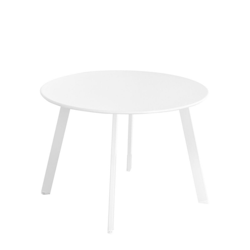 Tavolo aggiuntivo Marzia 60 x 60 x 42 cm Acciaio Bianco