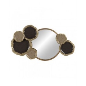 Decorazione da Parete Marrone Dorato Ferro 97,8 x 6,4 x 54 cm
