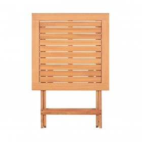 Tavolo Aggiuntivo Pieghevole Kate 60 x 60 x 72,5 cm Naturale Legno di acacia
