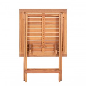 Tavolo Aggiuntivo Pieghevole Kate 60 x 60 x 72,5 cm Naturale Legno di acacia