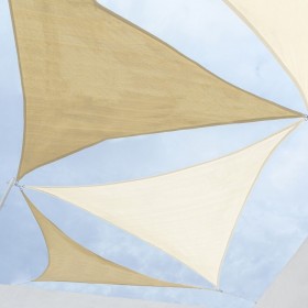 Vele parasole Tenda 3,5 x 3,5 m Beige Polietilene 350 x 350 x 0,5 cm