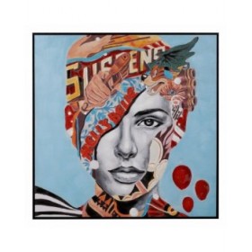Quadro Tela Donna 100 x 3,5 x 100 cm