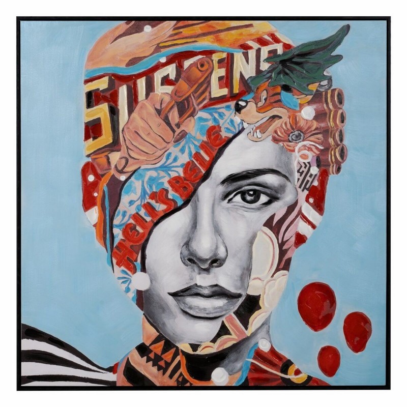 Quadro Tela Donna 100 x 3,5 x 100 cm