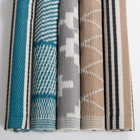 Tappeto per Esterni Meis 160 x 230 x 0,5 cm Azzurro Bianco polipropilene