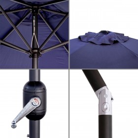 Ombrellone Monty Alluminio Blu Marino 300 cm