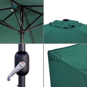 Ombrellone Monty Alluminio Verde 270 cm