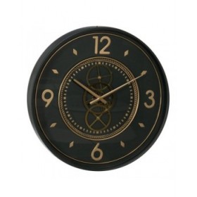 Orologio da Parete Verde Dorato Ferro 55 x 8,5 x 55 cm