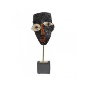 Scultura Marrone Nero Resina 52 x 35 x 41,5 cm Maschera