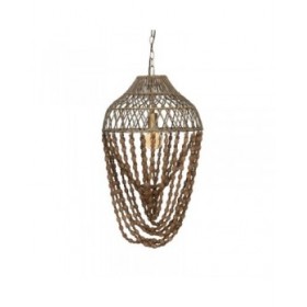 Lampadario Naturale Metallo 220-240 V 42,5 x 42,5 x 76 cm