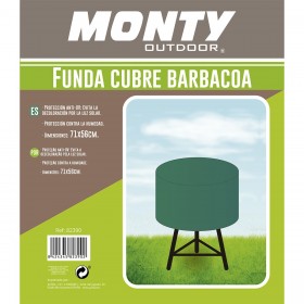 Coperchio di protezione per barbecue Verde Rafia 71 x 71 x 56 cm