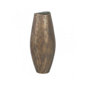 Vaso Verde Dorato Poliresina 22 x 22 x 54 cm