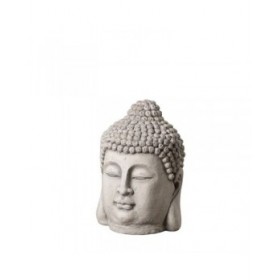 Scultura Grigio Argilla Fibra 45,5 x 45,5 x 64 cm Buddha