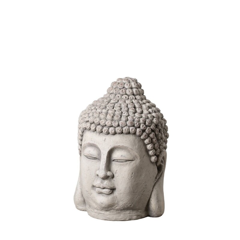 Scultura Grigio Argilla Fibra 45,5 x 45,5 x 64 cm Buddha
