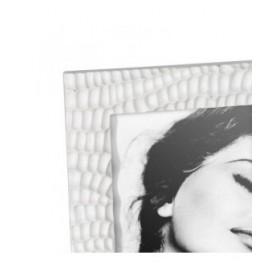 Cornice Portafoto Bianco Poliresina 16 x 1,7 x 21 cm