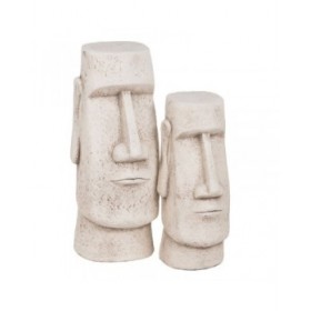 Scultura Argilla Fibra 24 x 24 x 55 cm