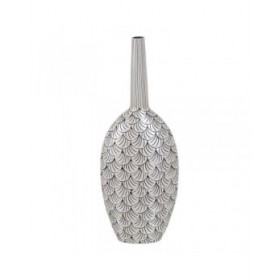 Vaso Bianco Nero Poliresina 29 x 15 x 76 cm