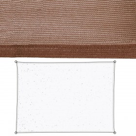 Vele parasole Cioccolato Polietilene 350 x 1 x 500 cm