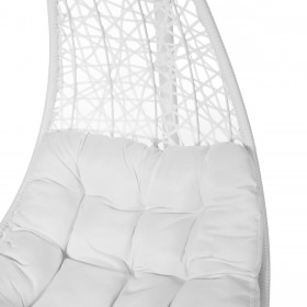 Sedia da giardino sospesa Dido Bianco Rattan 82 x 84 x 132 cm