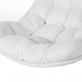 Sedia da giardino sospesa Dido Bianco Rattan 82 x 84 x 132 cm