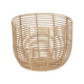 Set di Cesti Naturale Resina 35 x 35 x 29 cm (3 Pezzi)