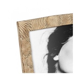 Cornice Portafoto Beige Poliresina 14,7 x 2 x 19,5 cm