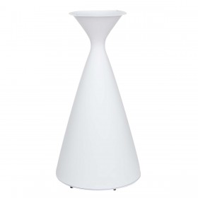 Base   Nadia Tavolo Alluminio Bianco 56 x 56 x 110 cm