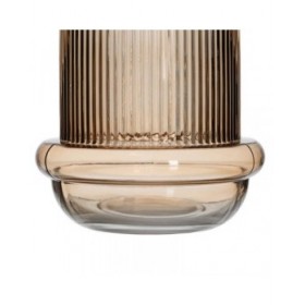 Vaso Marrone Cristallo 15 x 15 x 16 cm