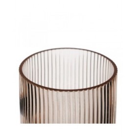 Vaso Marrone Cristallo 13,5 x 13,5 x 22 cm