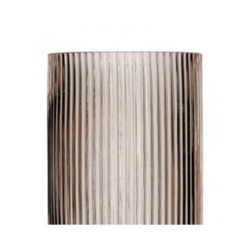 Vaso Marrone Cristallo 13,5 x 13,5 x 22 cm