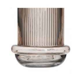 Vaso Marrone Cristallo 13,5 x 13,5 x 22 cm