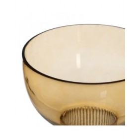 Vaso Marrone Cristallo 18 x 18 x 25,5 cm
