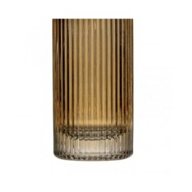 Vaso Marrone Cristallo 18 x 18 x 25,5 cm