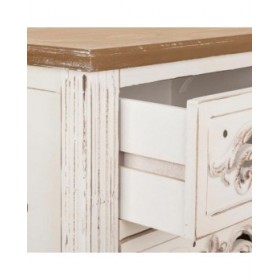 Comodino Alexandra House Living Bianco 38 x 62 x 48 cm